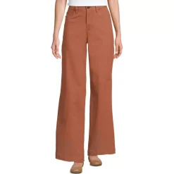 Women's High Rise 5 Pocket Wide Leg Chino Pants