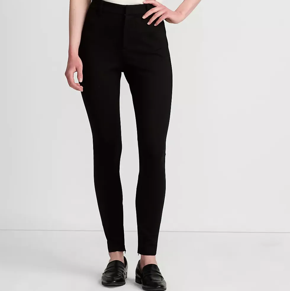 Women's High Rise Ponte Polished Leggings