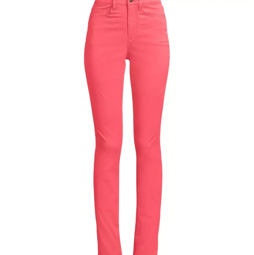 Women's High Rise Slimming 5 Pocket Chino Slim Leg Pants