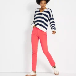 Women's High Rise Slimming 5 Pocket Chino Slim Leg Pants
