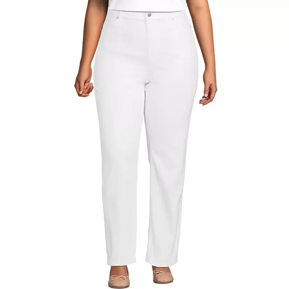 Women's High Rise Straight Leg Jeans