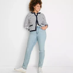 Women's High Rise Straight Leg Jeans