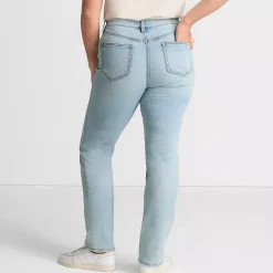 Women's High Rise Straight Leg Jeans