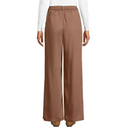 Women's High Rise TENCEL™ Fiber Pleated Wide Leg Pants