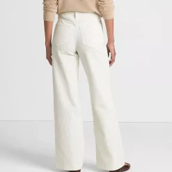 Women's High Rise Wide Leg Corduroy Pants