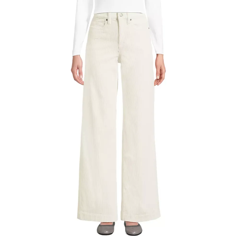 Women's High Rise Wide Leg Corduroy Pants