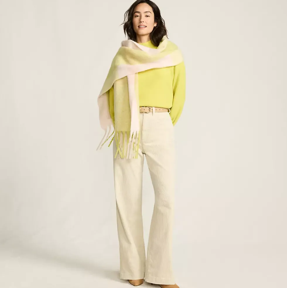 Women's High Rise Wide Leg Corduroy Pants