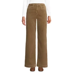 Women's High Rise Wide Leg Corduroy Pants