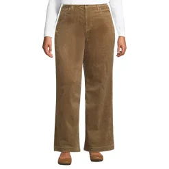 Women's High Rise Wide Leg Corduroy Pants