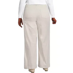 Women's High Rise Wide Leg Corduroy Pants