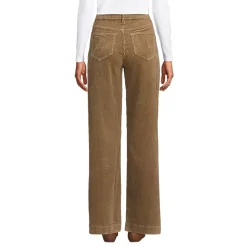 Women's High Rise Wide Leg Corduroy Pants