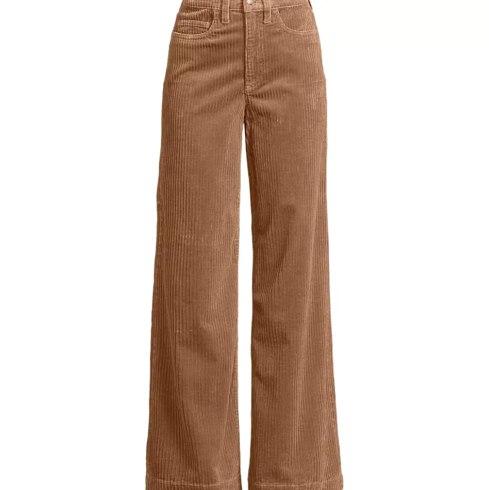 Women's High Rise Wide Leg Corduroy Pants