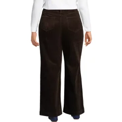 Women's High Rise Wide Leg Corduroy Pants