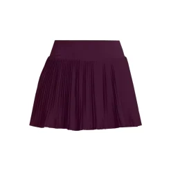 Women's High Waisted Pleated Woven Swim Skort
