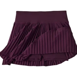 Women's High Waisted Pleated Woven Swim Skort