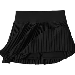 Women's High Waisted Pleated Woven Swim Skort