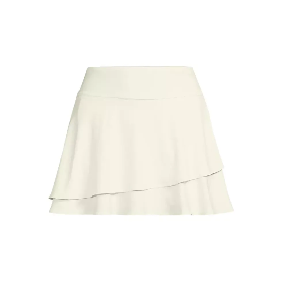 Women's High Waisted Tulip Hem Swim Skort