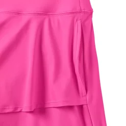 Women's High Waisted Tulip Hem Swim Skort