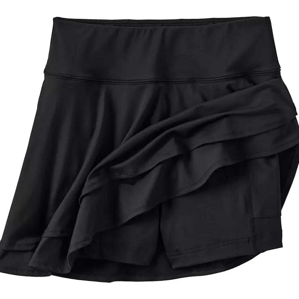 Women's High Waisted Tulip Hem Swim Skort