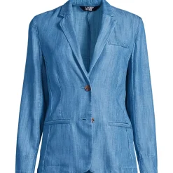 Women's Indigo TENCEL™ Fiber Relaxed Blazer
