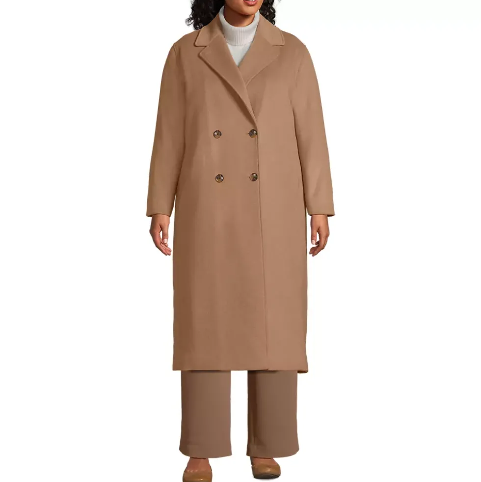 Women's Insulated Double Breasted Wool Coat