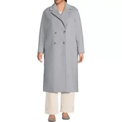 Women's Insulated Double Breasted Wool Coat