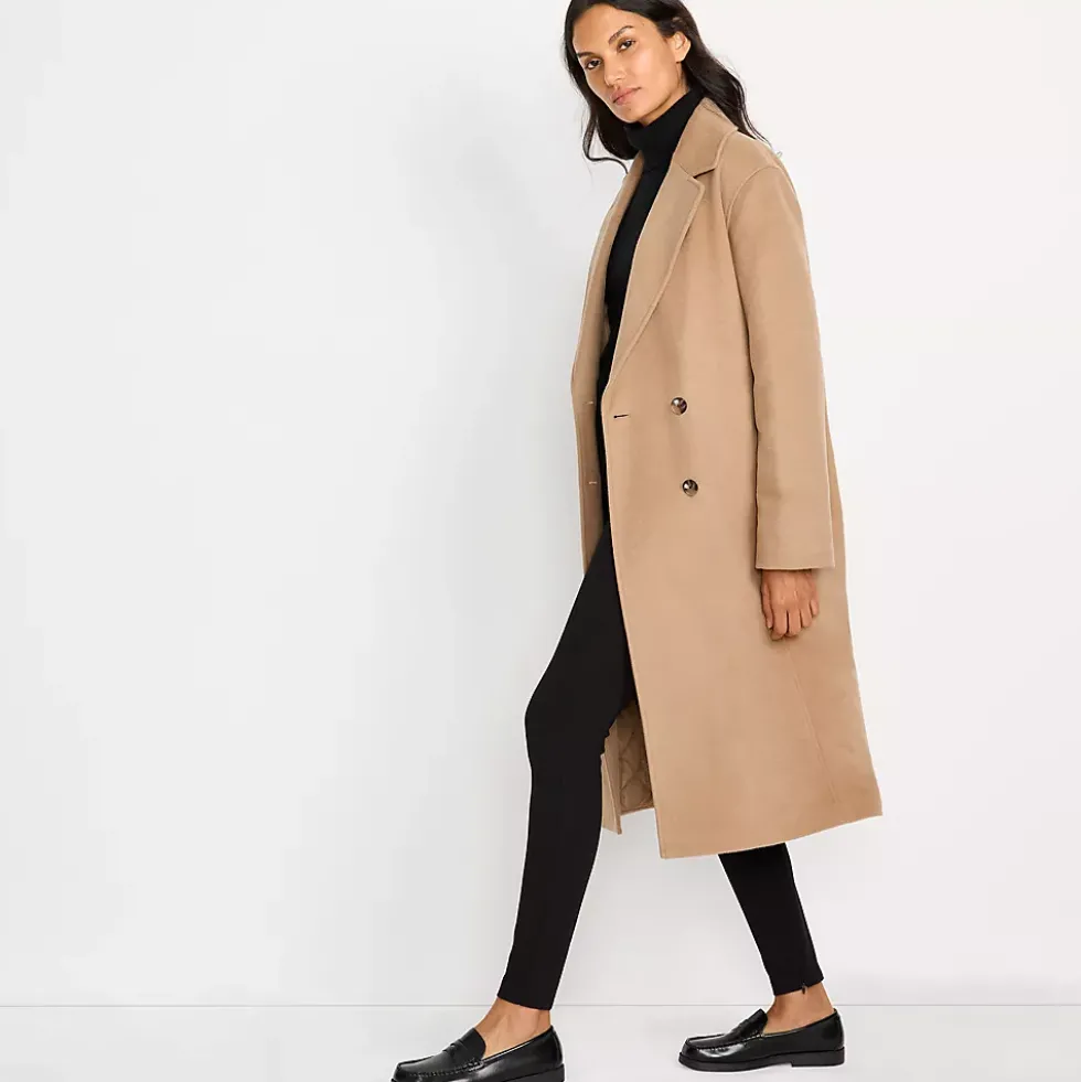 Women's Insulated Double Breasted Wool Coat