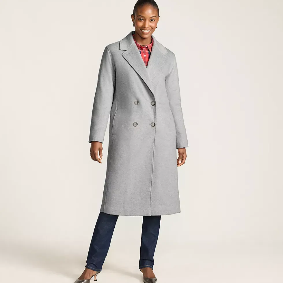 Women's Insulated Double Breasted Wool Coat
