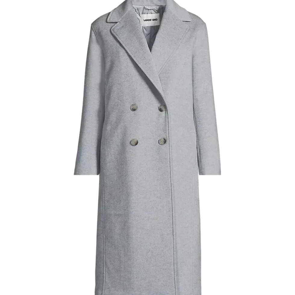 Women's Insulated Double Breasted Wool Coat