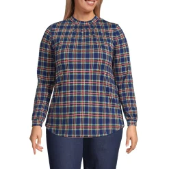 Women's Jersey Long Sleeve Gathered Mock