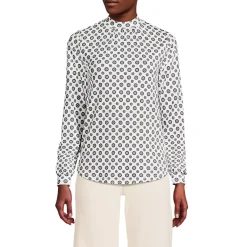 Women's Jersey Long Sleeve Gathered Mock