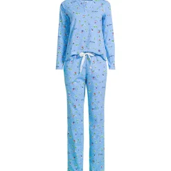Women's Knit 2 Piece Pajama Set - Long Sleeve Top and Pants
