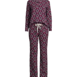 Women's Knit 2 Piece Pajama Set - Long Sleeve Top and Pants