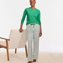 Women's Knit 2 Piece Pajama Set - Long Sleeve Top and Pants