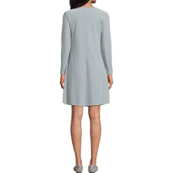 Women's Knit Velvet Square Neck Dress