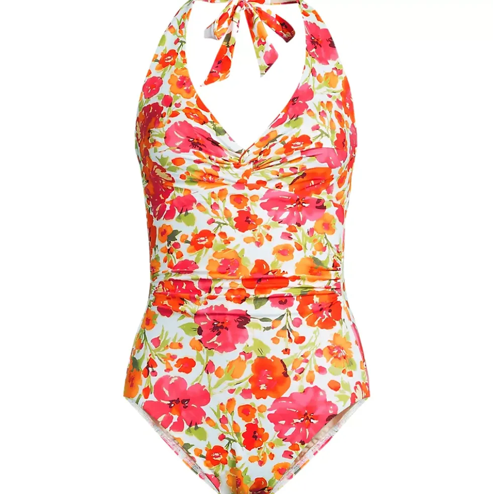 Women's Knot Twist Halter One Piece