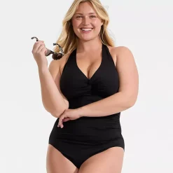 Women's Knot Twist Halter One Piece