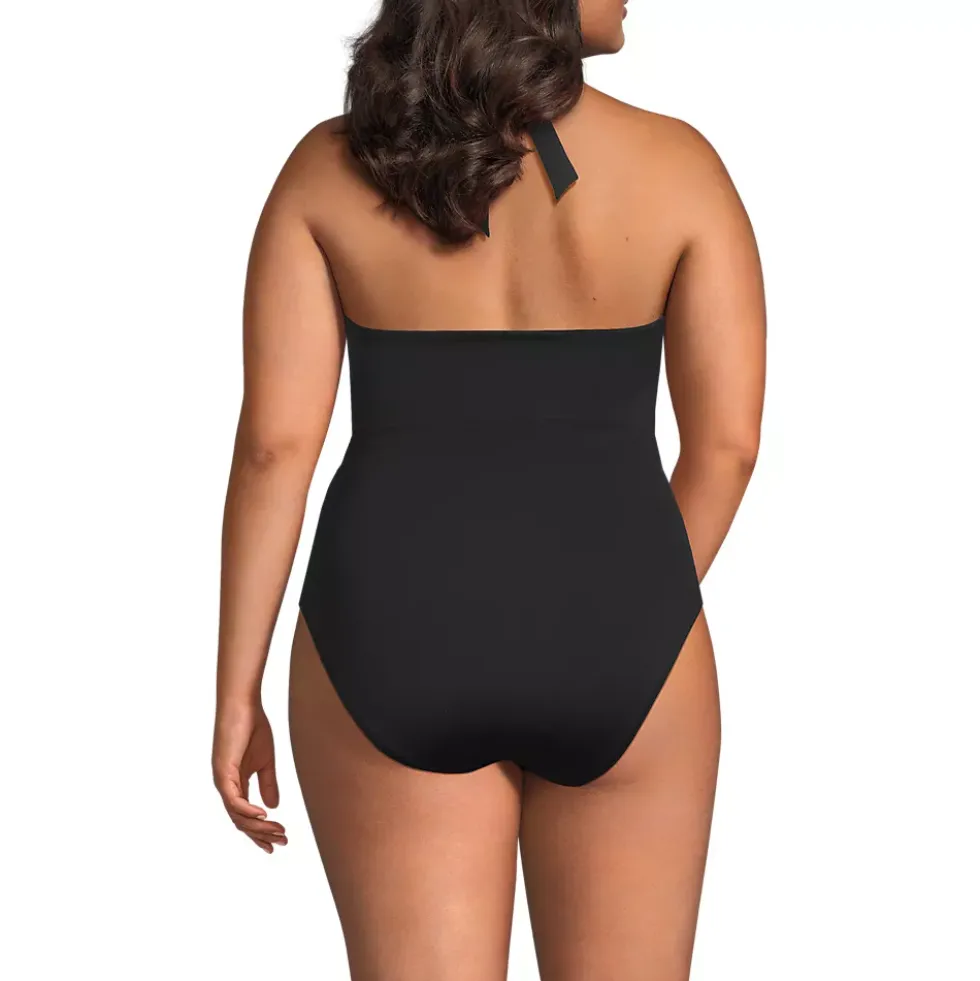 Women's Knot Twist Halter One Piece