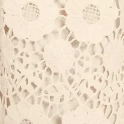 Women's Lace Overlay Midi Skirt