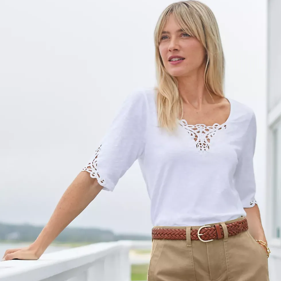 Women's Leather Braided Belt