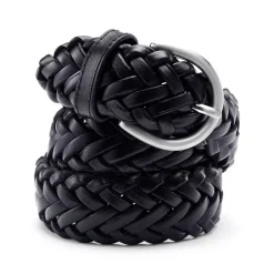 Women's Leather Braided Belt
