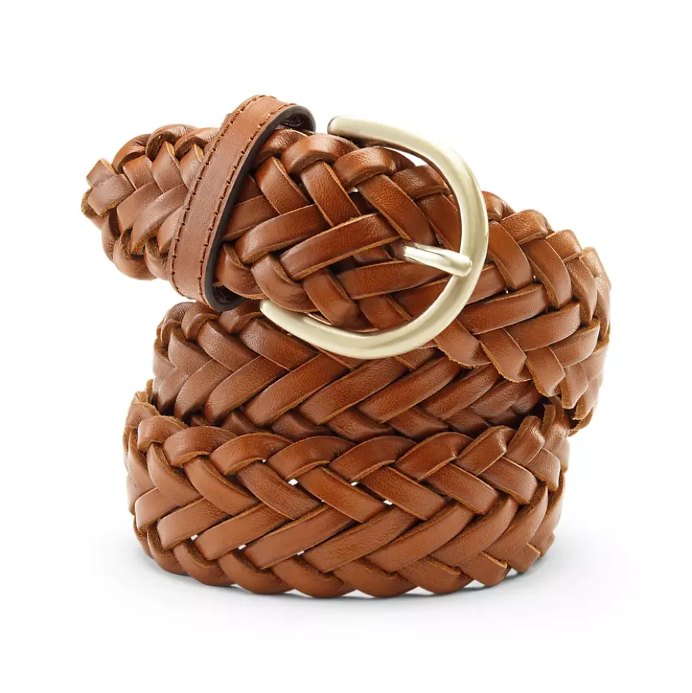 Women's Leather Braided Belt