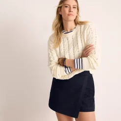 Women's Lightweight Denim Above the Knee Skort