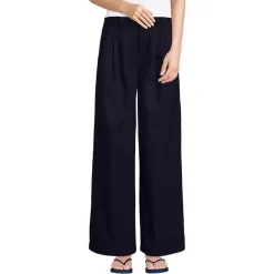 Women's Lightweight Denim Mid Rise Pleated Slouchy Jeans