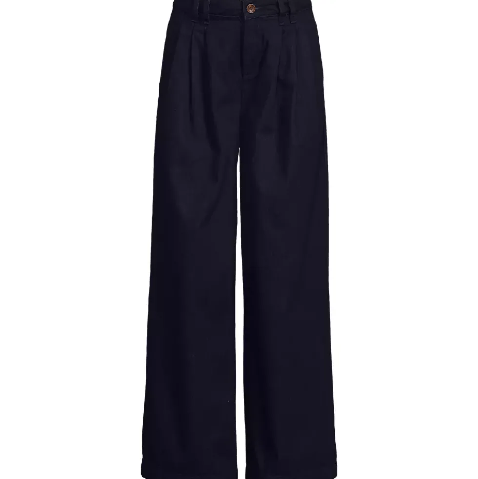 Women's Lightweight Denim Mid Rise Pleated Slouchy Jeans