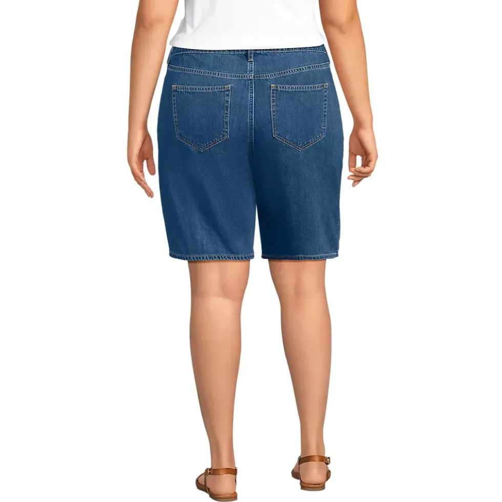 Women's Lightweight Denim Mid Rise 10" Shorts