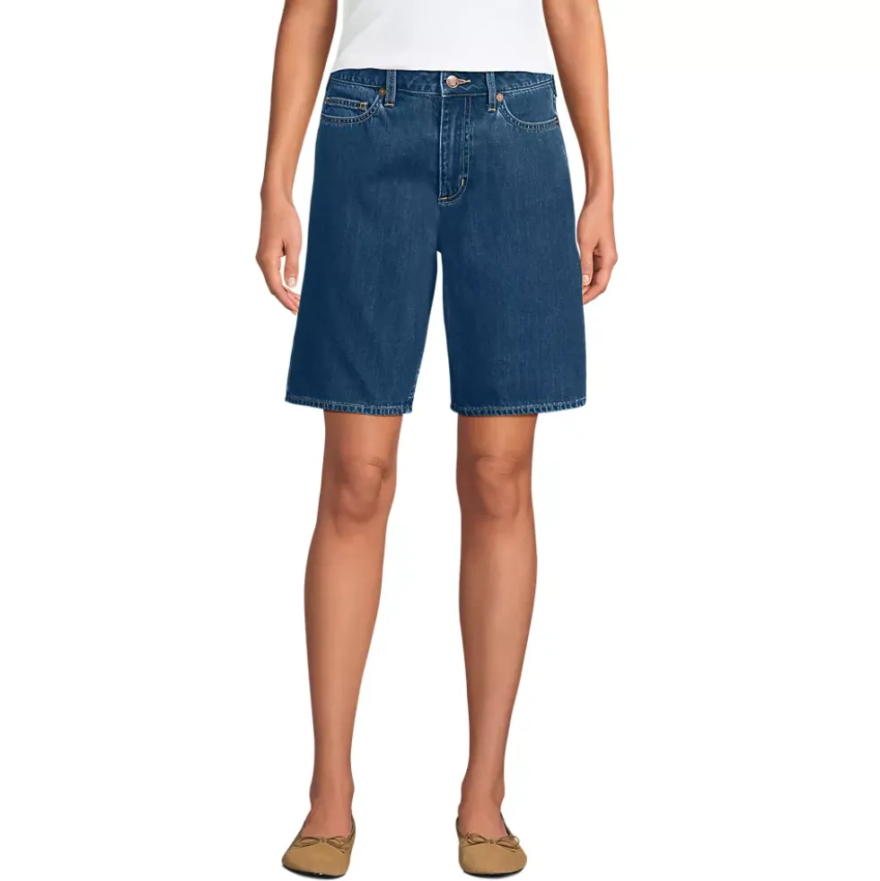 Women's Lightweight Denim Mid Rise 10" Shorts
