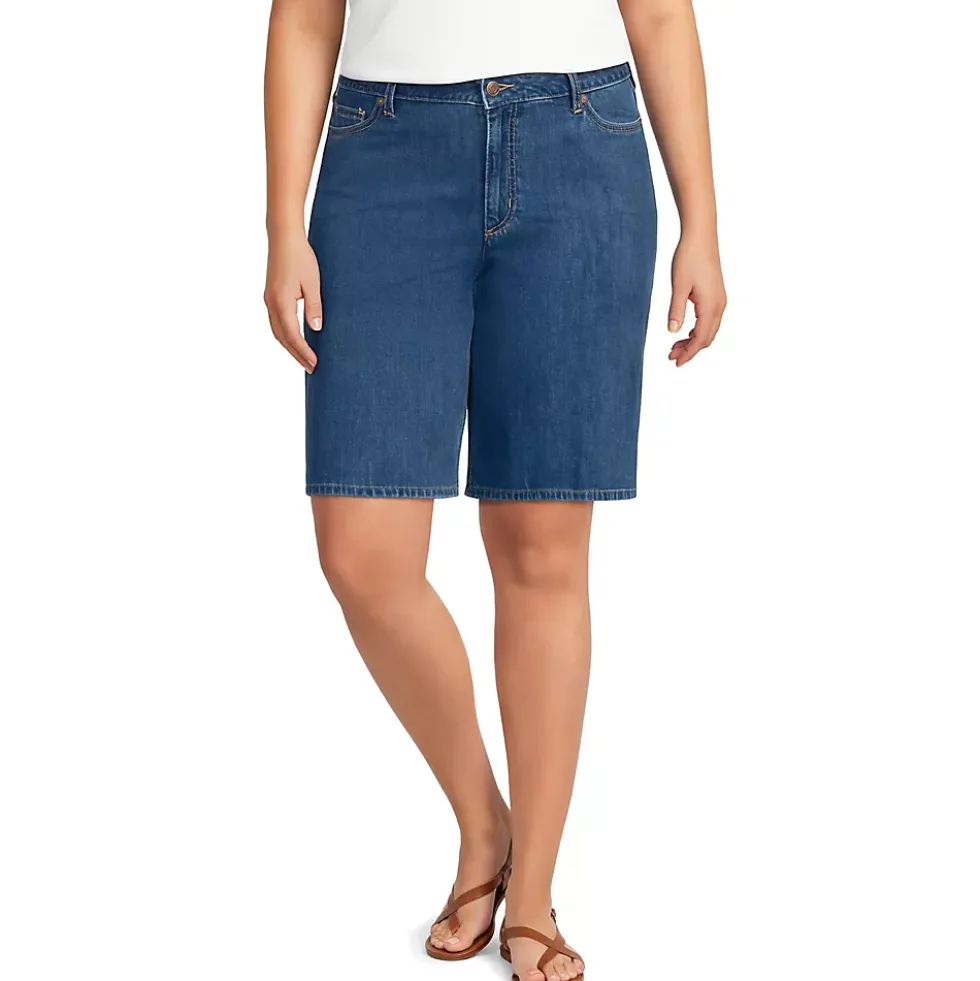 Women's Lightweight Denim Mid Rise 10" Shorts