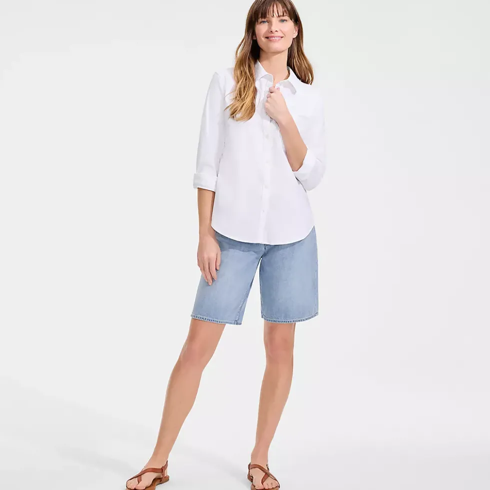 Women's Lightweight Denim Mid Rise 10" Shorts