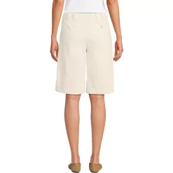 Women's Lightweight Denim Mid Rise Pleated 12